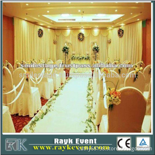 Used black aluminum pipe and drape for promotion